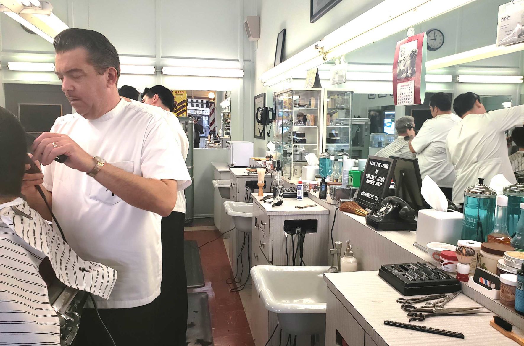 Todd Lahman, owner of Sweeney Todd's Barber Shop